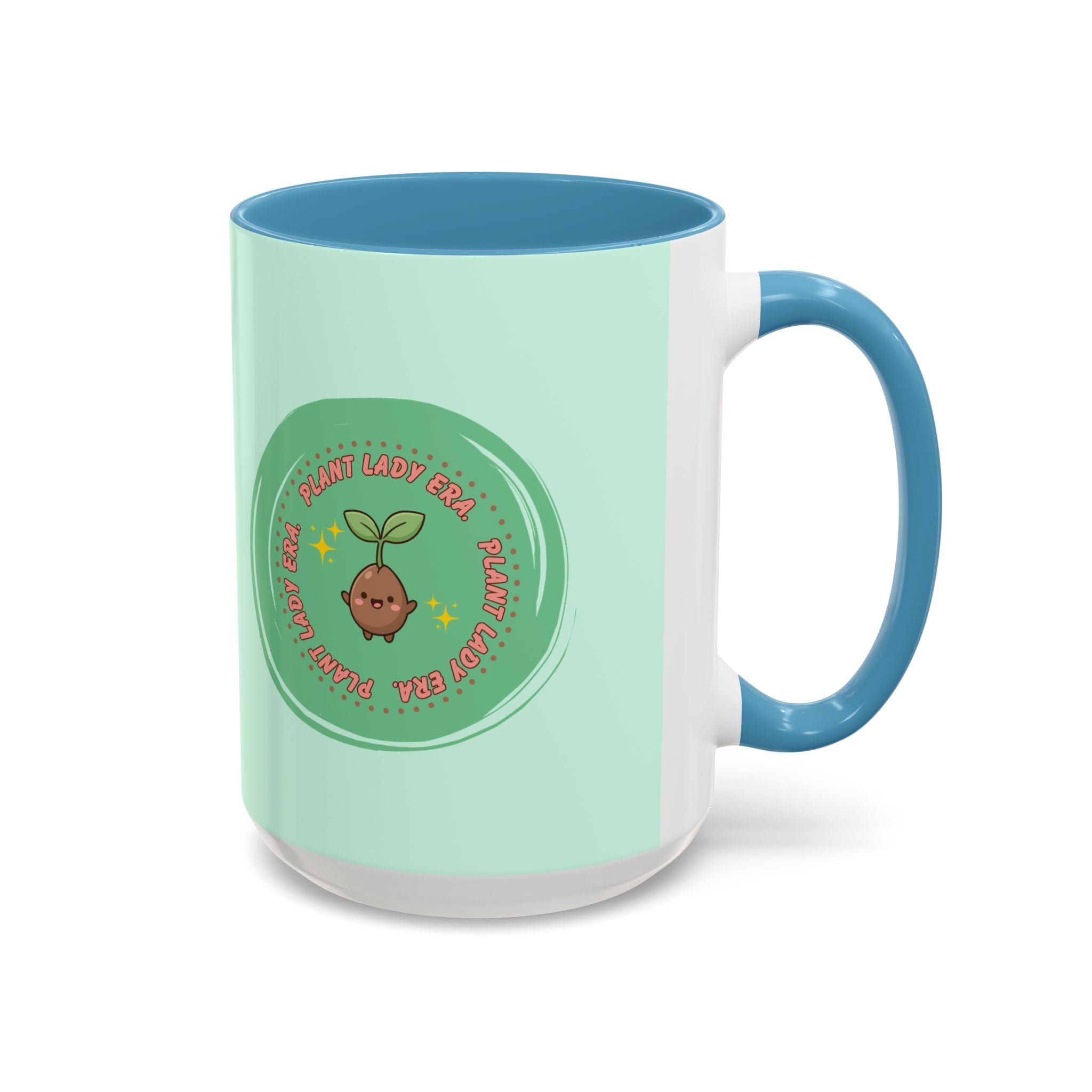 Plant Lady Era Coffee Mug — Cute Sprout Accent Mug (11/15oz)