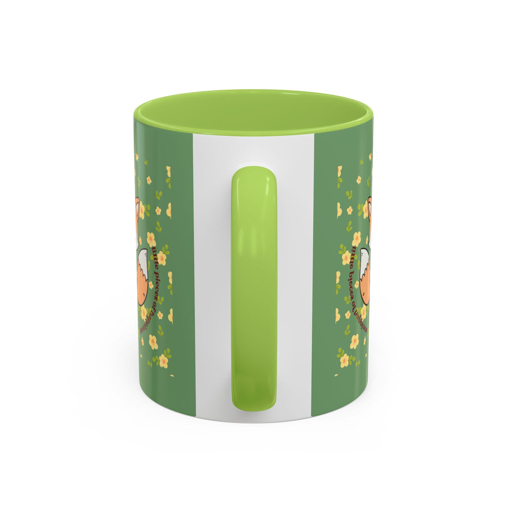 Cute Fox Floral Coffee Mug – Cute Fox Holding Potted Plant Accent Mug