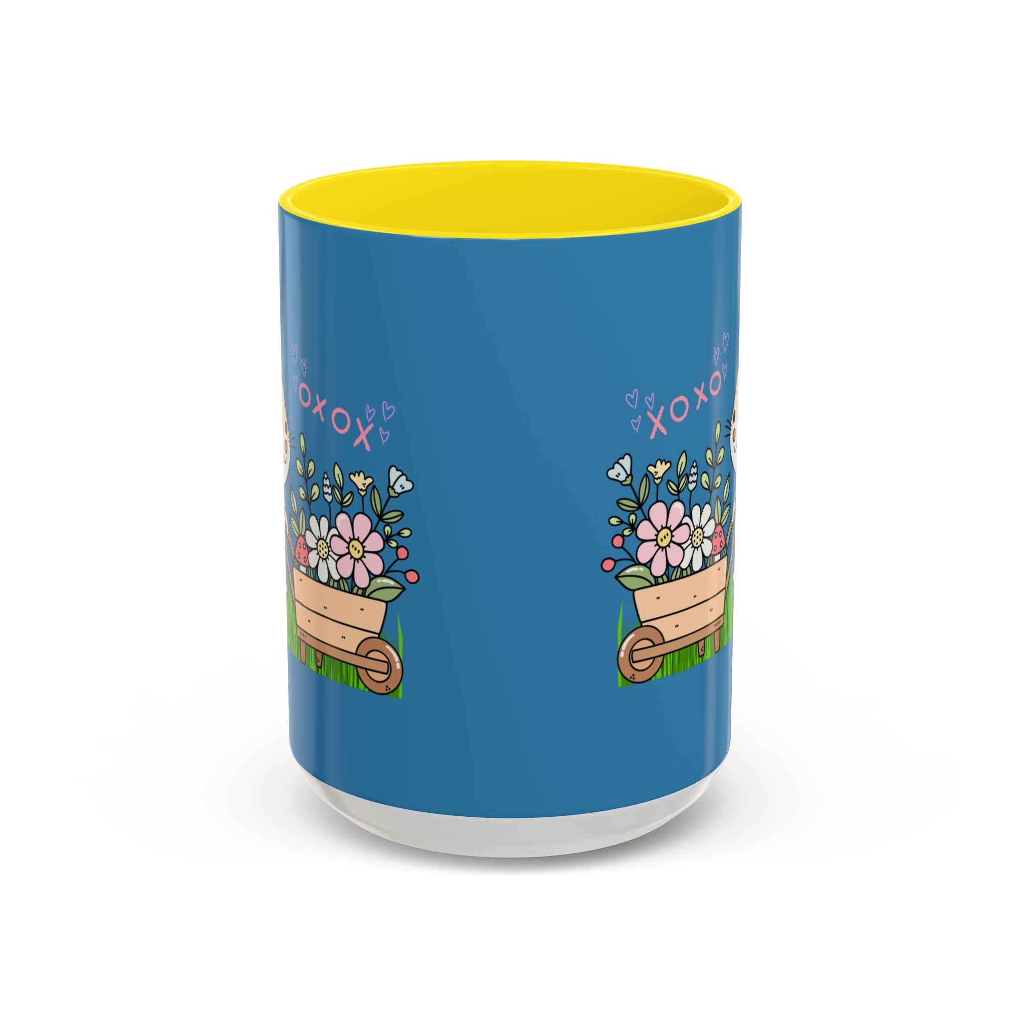 Cute Mouse Floral Coffee Mug — 'XOXO' Accent 11/15oz