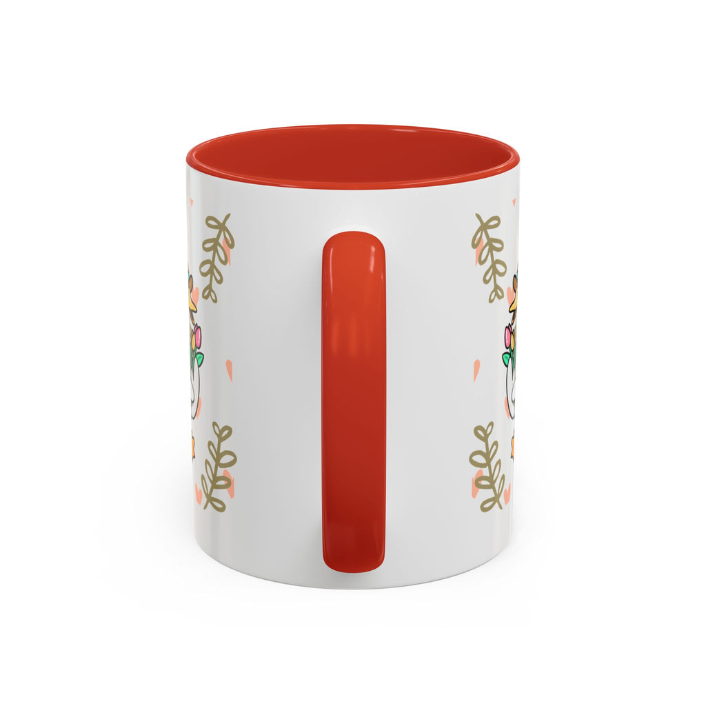 Coffee Mug — Cute Duck Carrying Plants “I Have Plants Tonight” Accent Mug