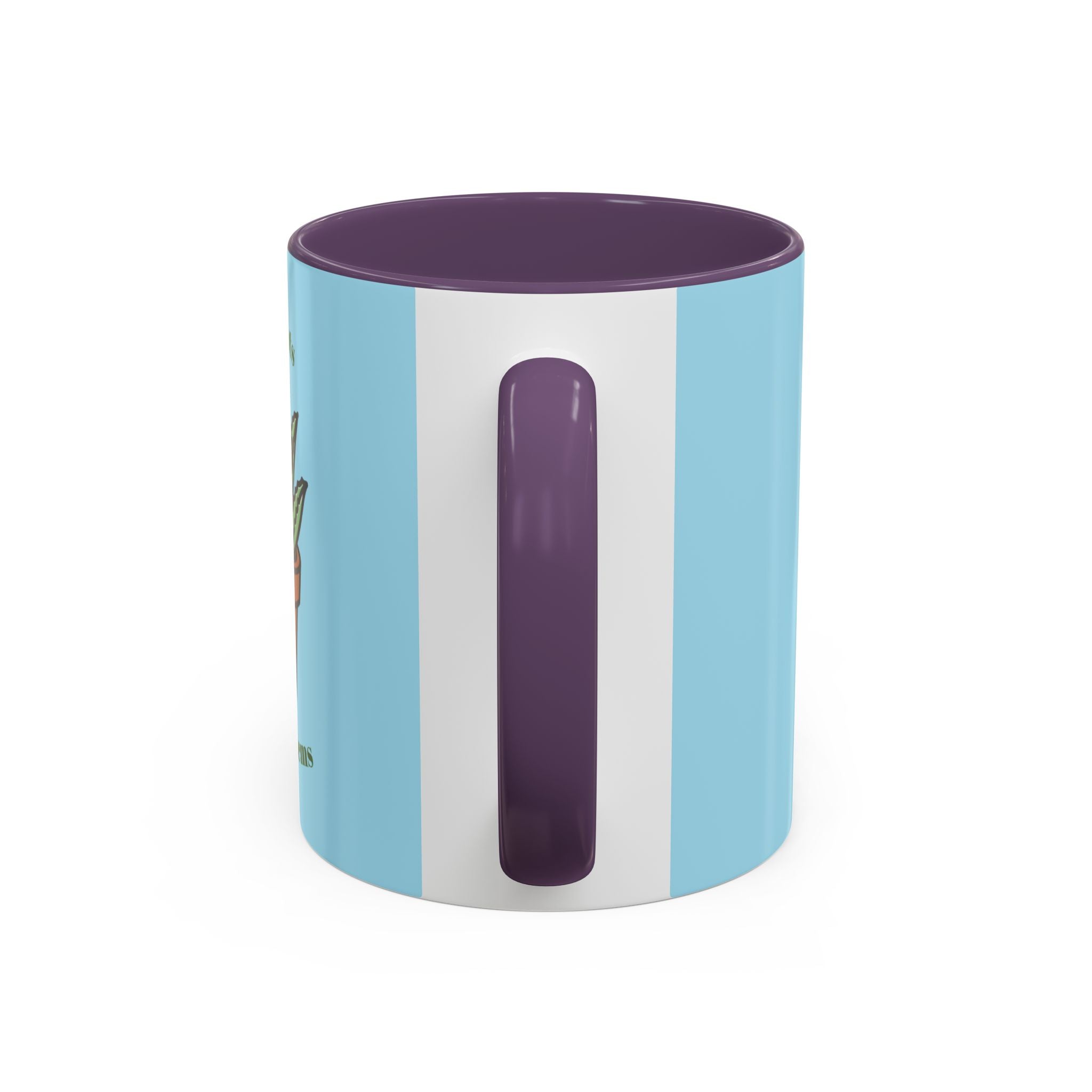 Cute Plant Lover Coffee Mug — "More Plants, Less Problems" Accent Ceramic Mug