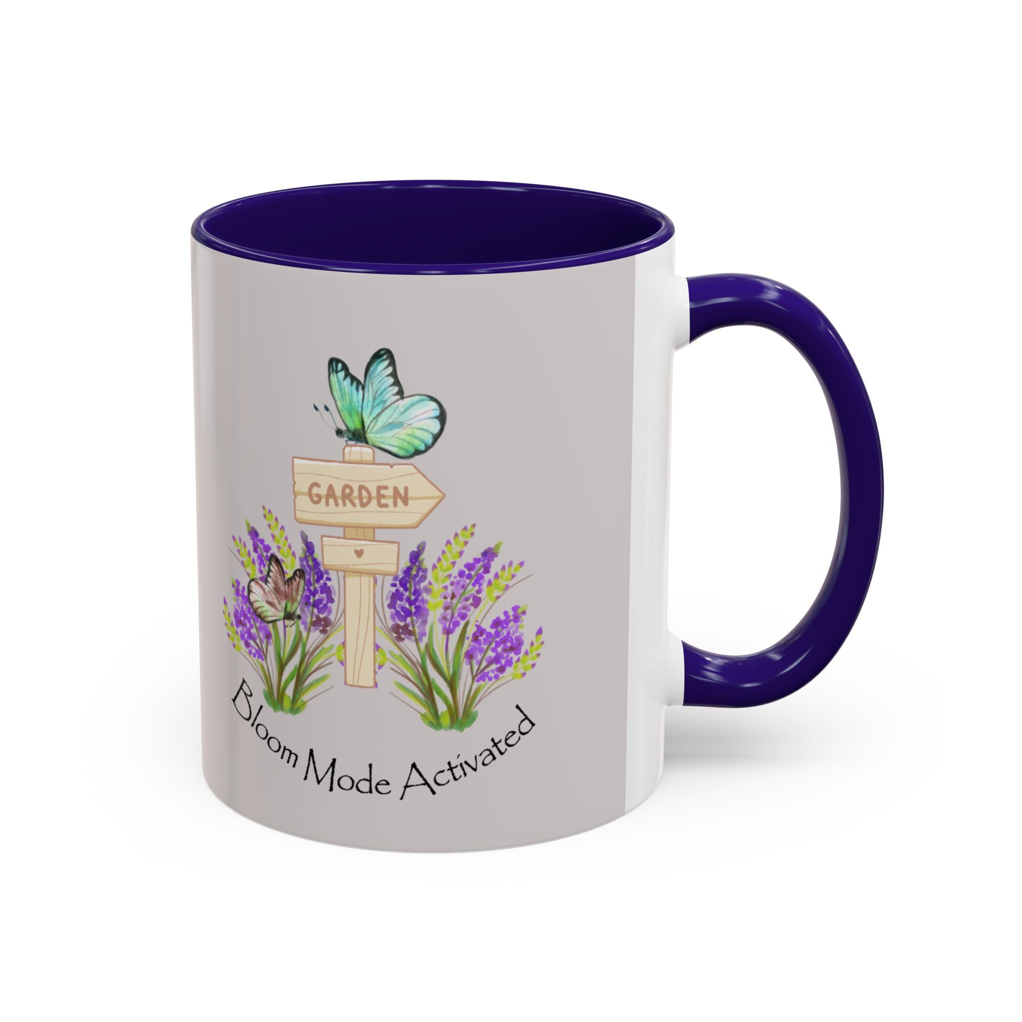 Bloom Mode Activated Mug – Floral Garden Butterfly Coffee Cup (11oz/15oz)