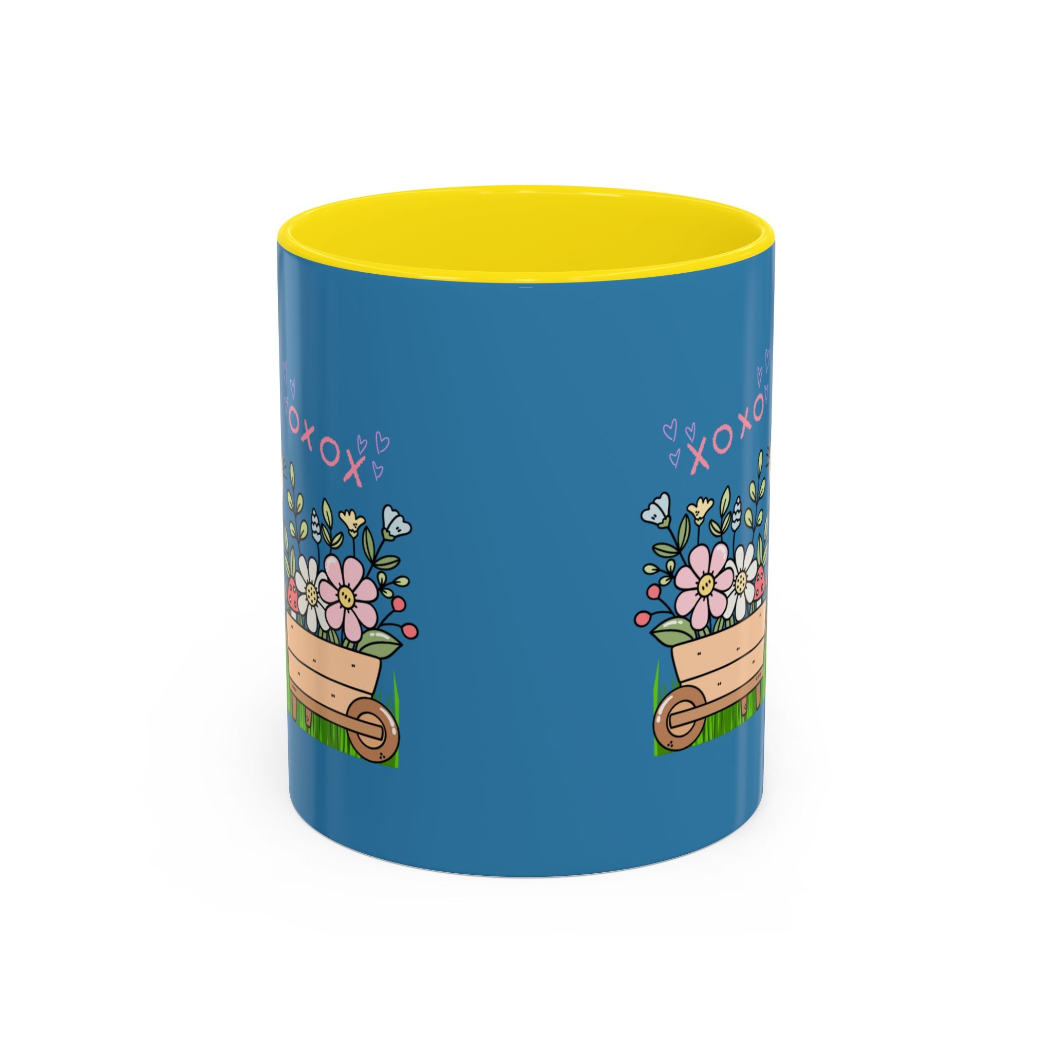 Cute Mouse Floral Coffee Mug — 'XOXO' Accent 11/15oz