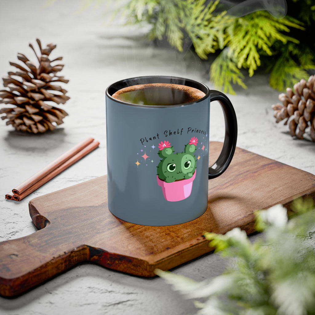 Plant Shelf Princess Ceramic Mug — Cute Cactus 11oz/15oz Gift
