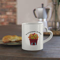 Heart-Shaped Flowers Mug — "I am our language" Coffee Cup, Romantic Floral Gift