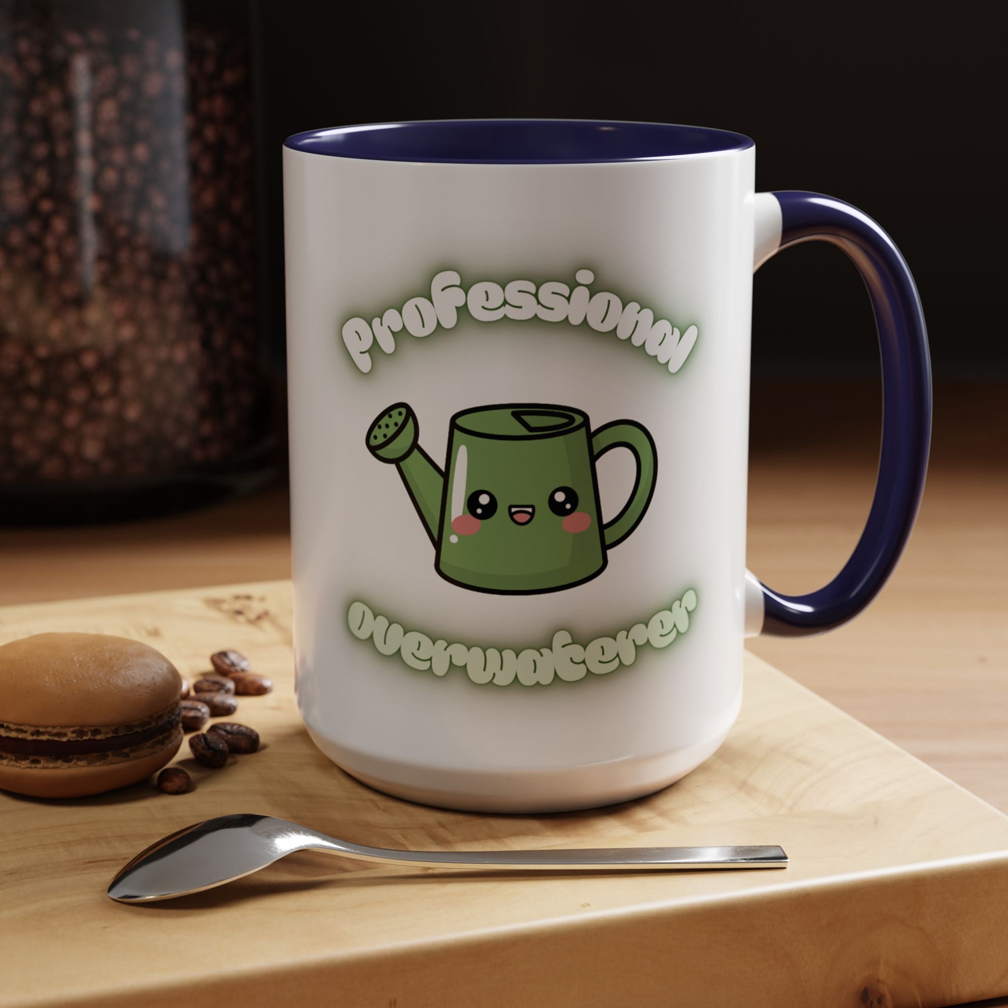 Professional Overwaterer Watering Can Coffee Mug — Cute Kawaii Plant Lover Accent Mug (11/15oz)