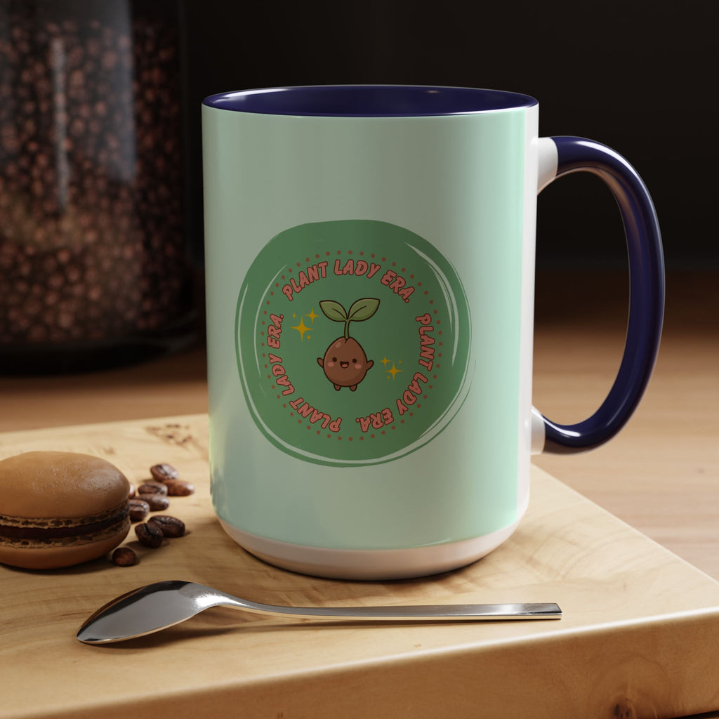 Plant Lady Era Coffee Mug — Cute Sprout Accent Mug (11/15oz)
