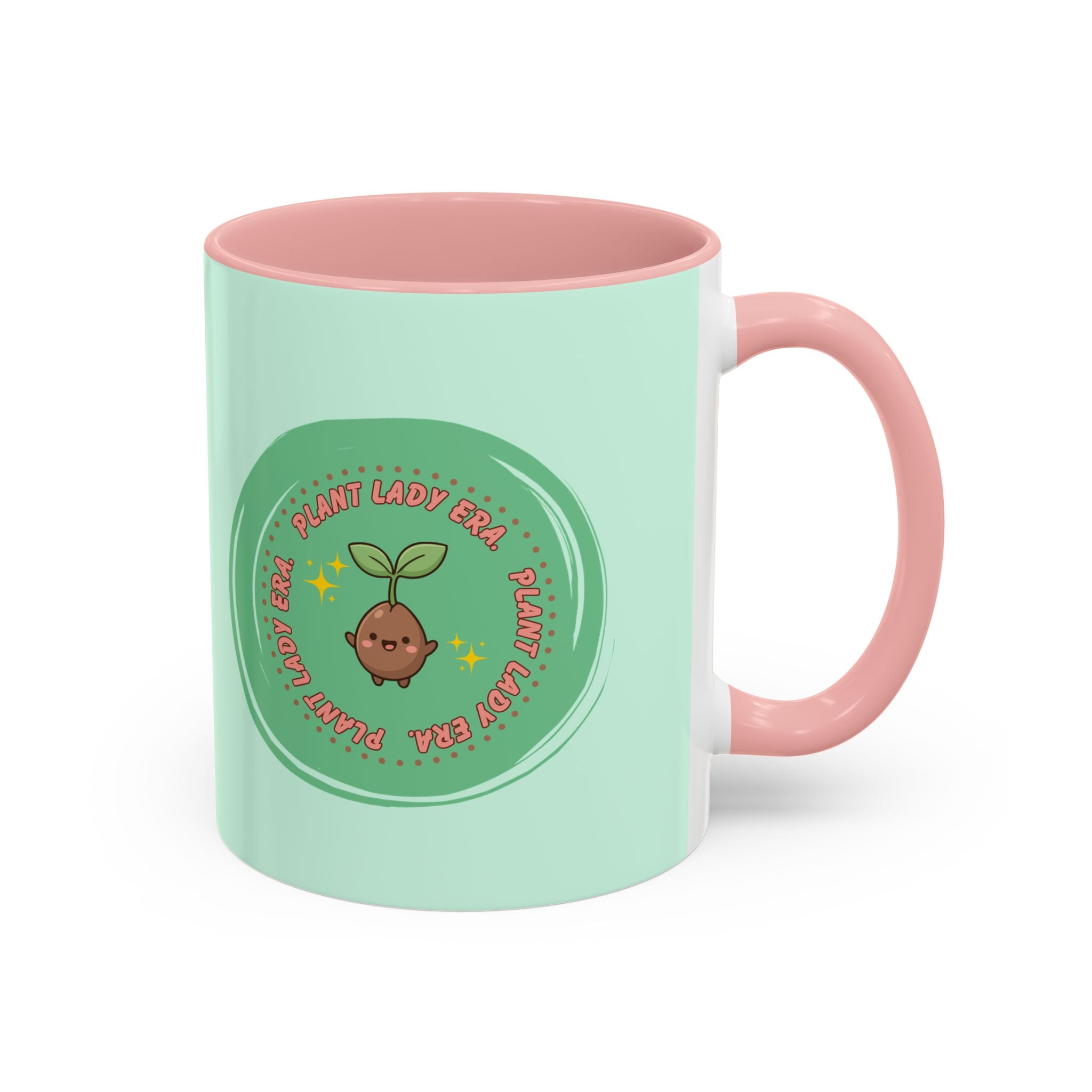 Plant Lady Era Coffee Mug — Cute Sprout Accent Mug (11/15oz)
