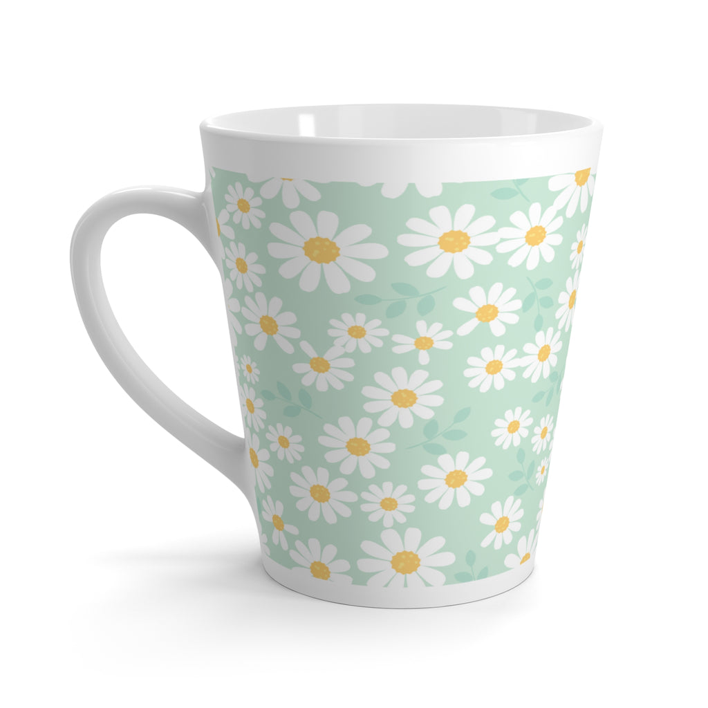 Daisy Latte Mug — "Every little thing will be alright" Floral Ceramic Cup