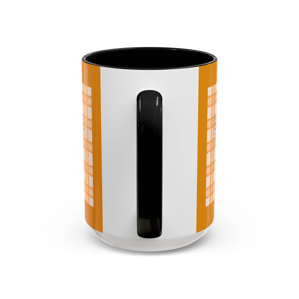 Cute Cow Plaid Accent Coffee Mug — Farmhouse Daisy Cow Design (11/15oz)