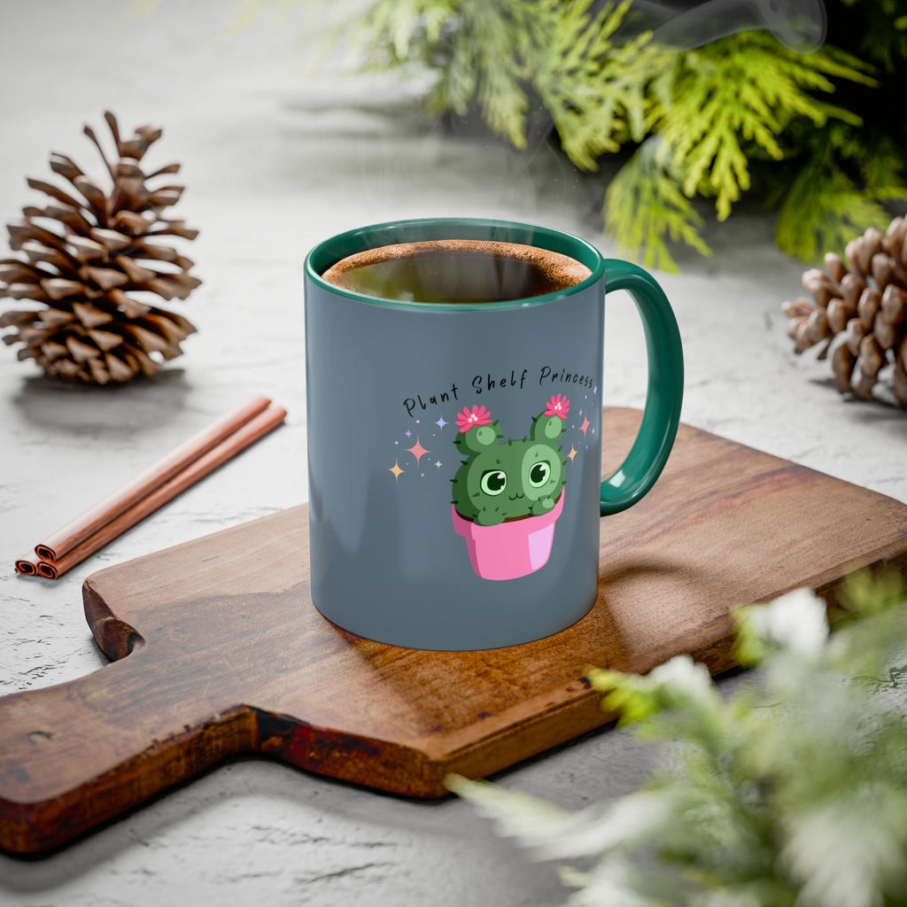 Plant Shelf Princess Ceramic Mug — Cute Cactus 11oz/15oz Gift