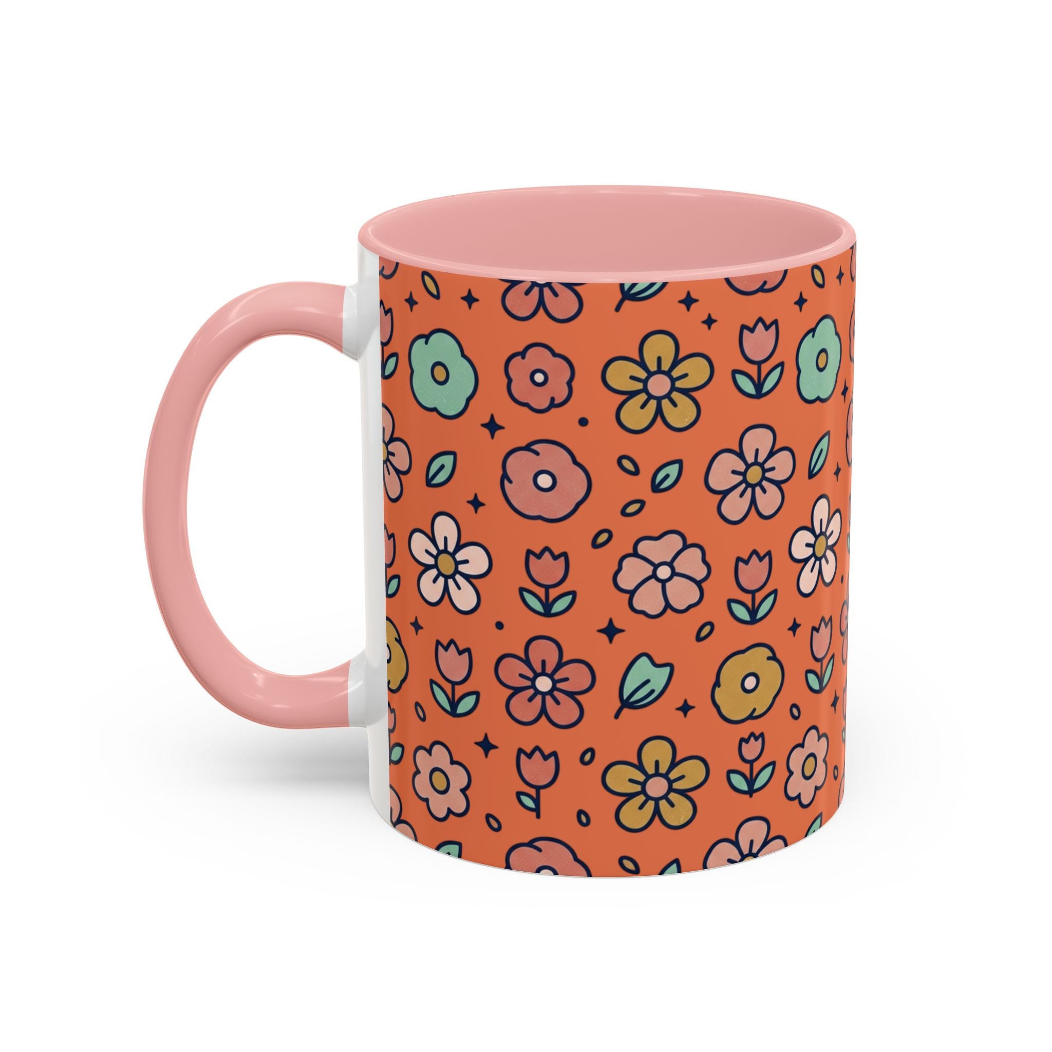 You Grow Girl Floral Coffee Mug — Cute Flower Pot Accent Mug (11oz)
