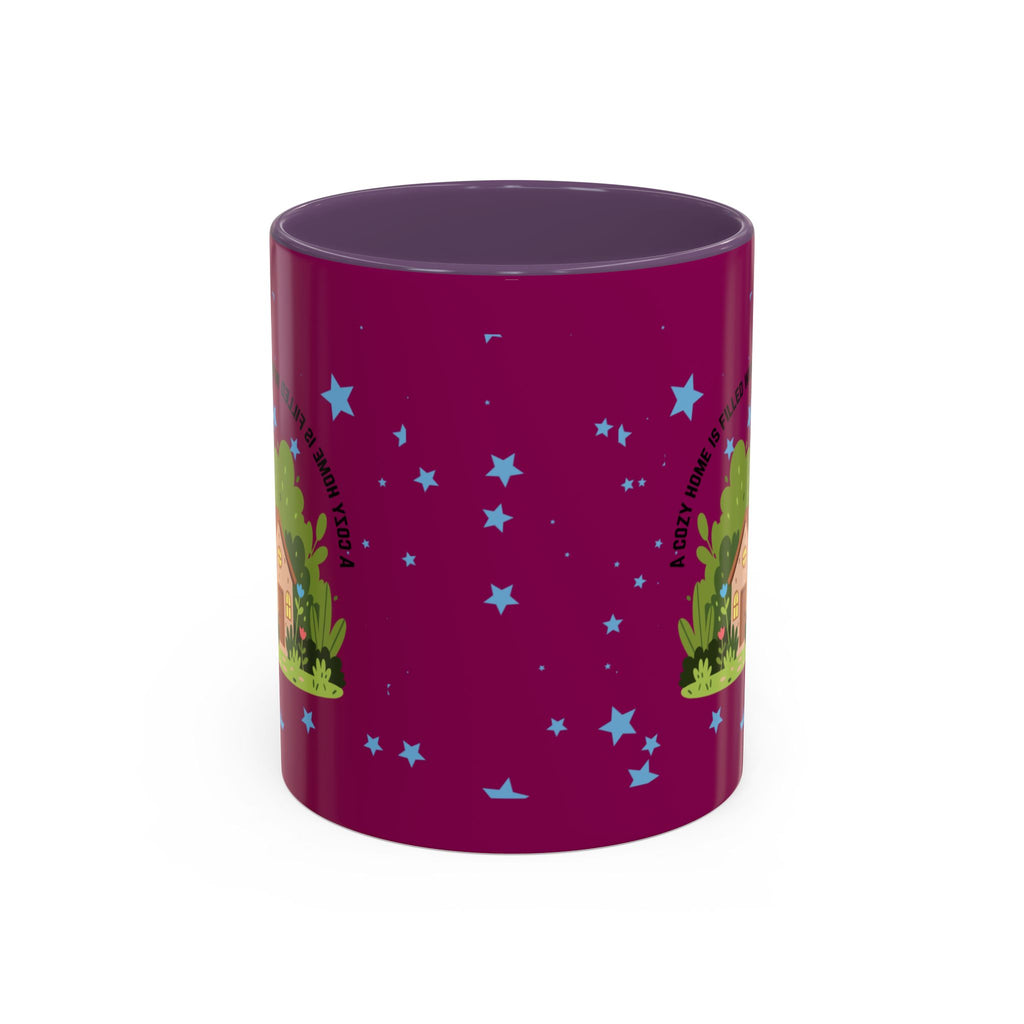 Cozy Cottage Accent Coffee Mug – 'Home Filled with Love and Light' Ceramic 11/15oz