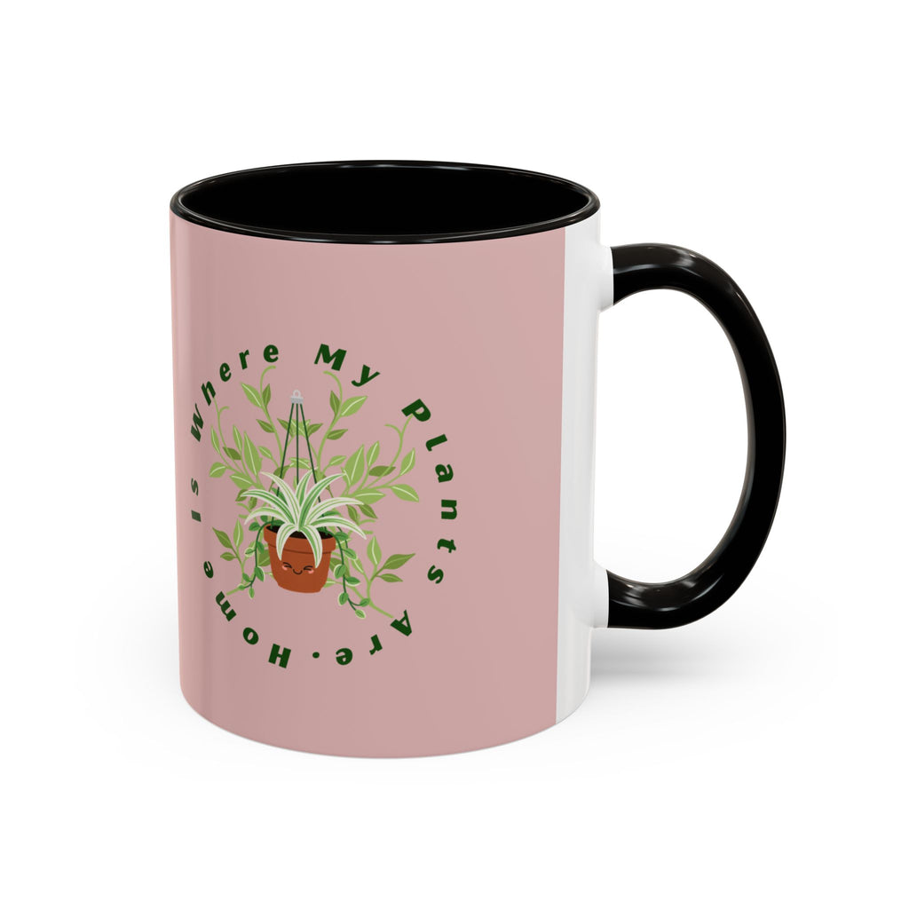 Plant Mom Mug – 'Home Is Where My Plants Are' Ceramic Coffee Cup (11oz & 15oz)
