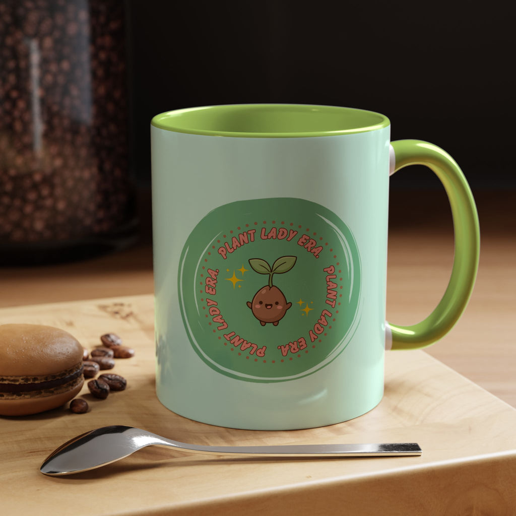 Plant Lady Era Coffee Mug — Cute Sprout Accent Mug (11/15oz)