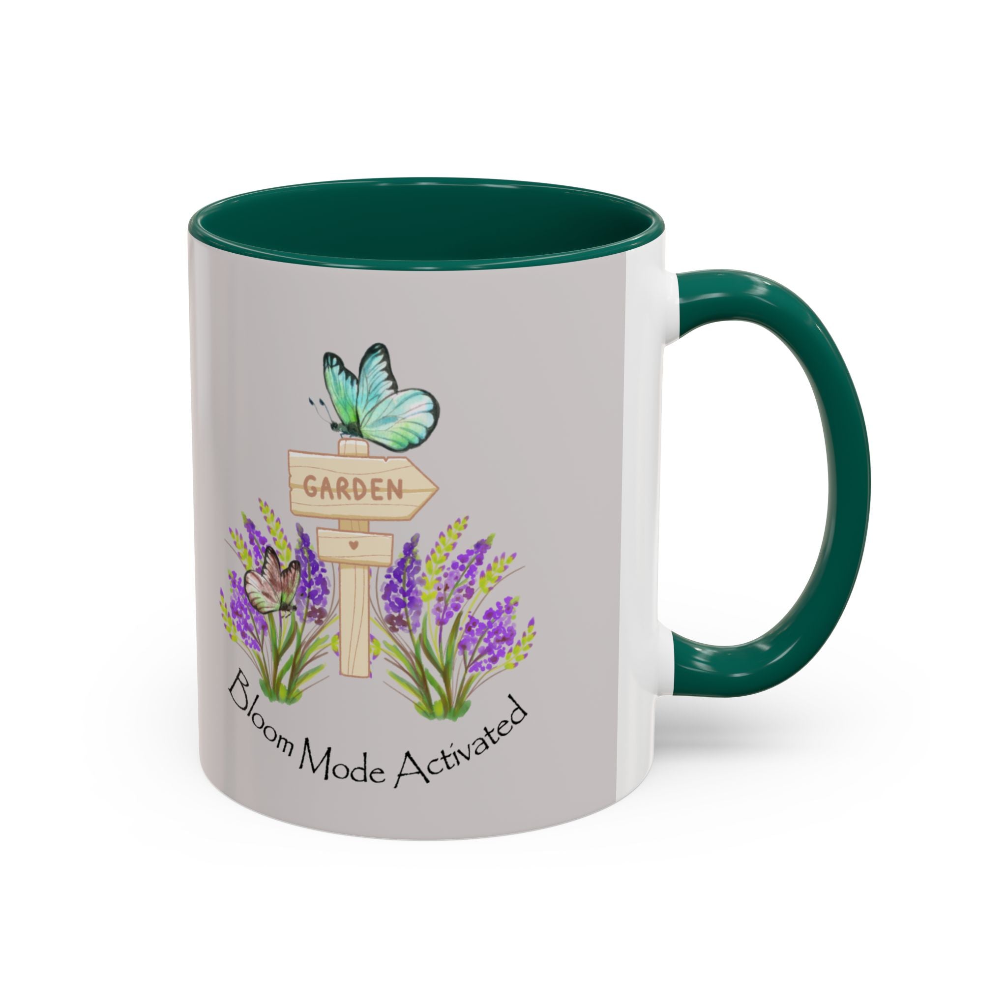 Bloom Mode Activated Mug – Floral Garden Butterfly Coffee Cup (11oz/15oz)