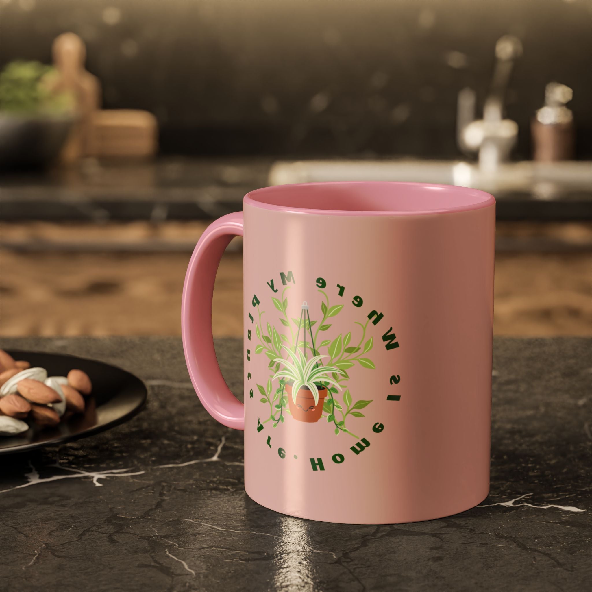 Plant Mom Mug – 'Home Is Where My Plants Are' Ceramic Coffee Cup (11oz & 15oz)