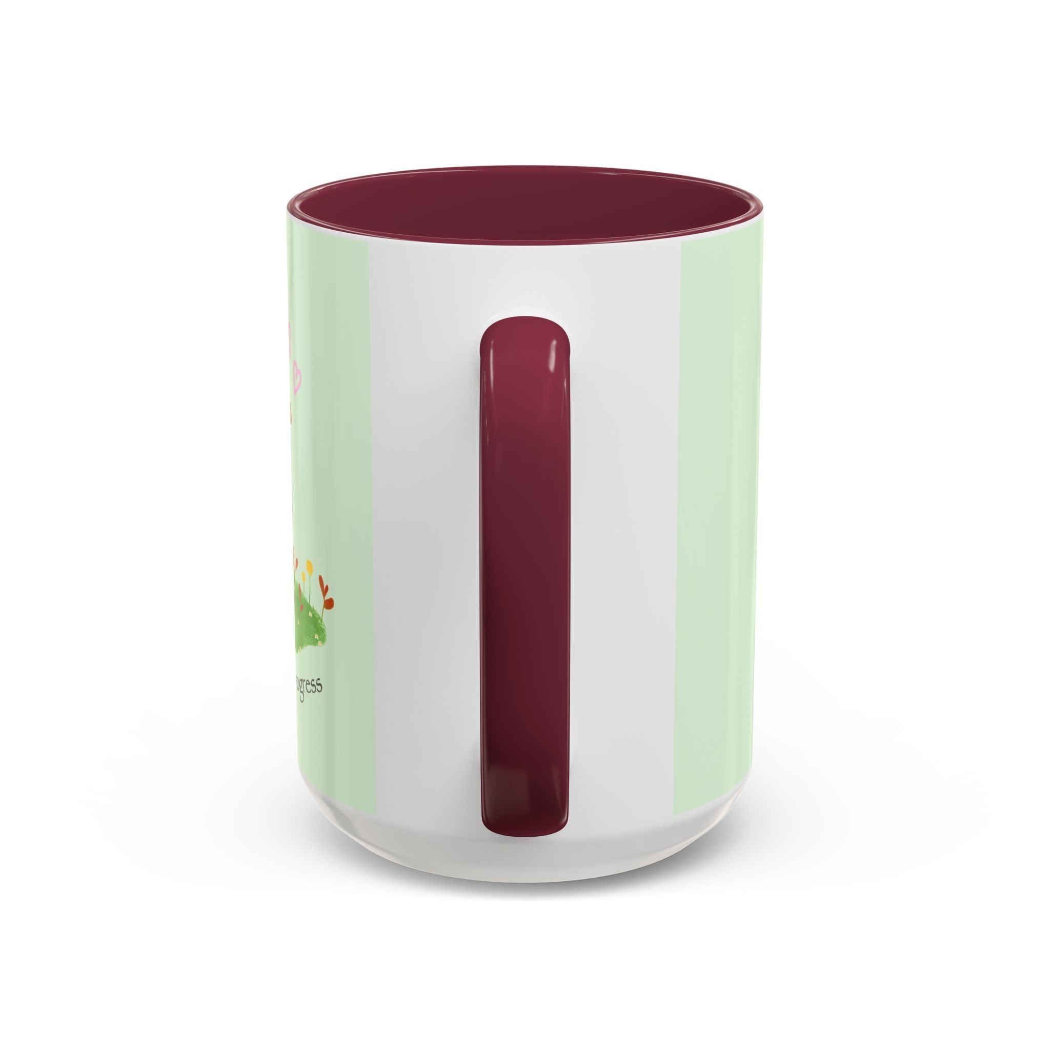 Garden Pea Mug — "Green Thumb in Progress" Cute Plant Lover Coffee Cup