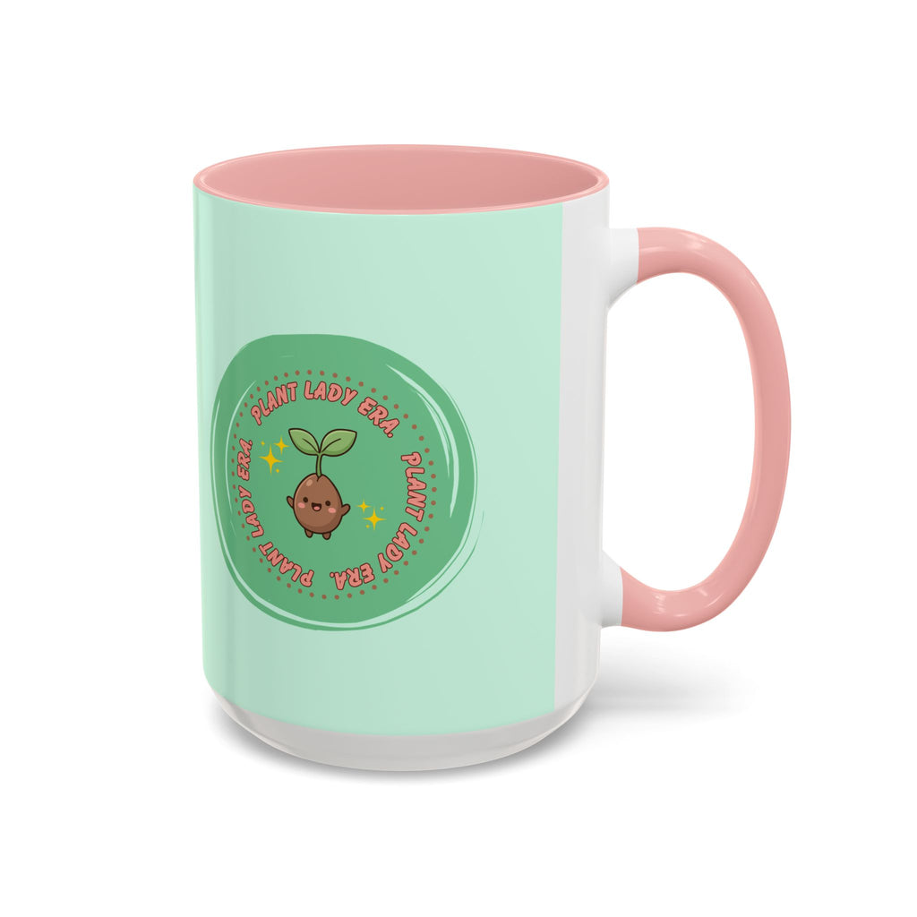 Plant Lady Era Coffee Mug — Cute Sprout Accent Mug (11/15oz)
