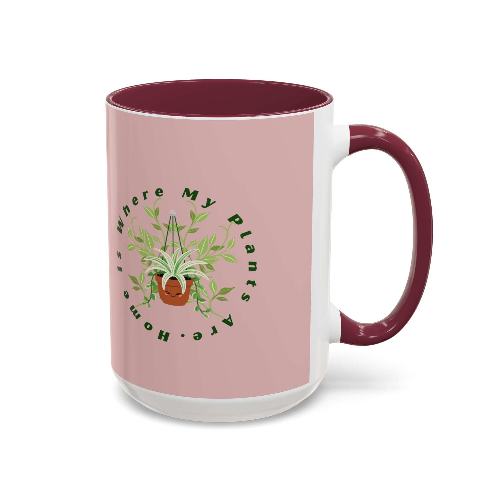 Plant Mom Mug – 'Home Is Where My Plants Are' Ceramic Coffee Cup (11oz & 15oz)