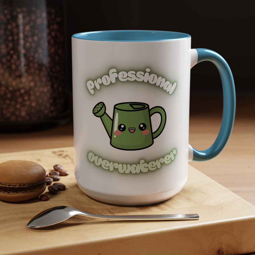Professional Overwaterer Watering Can Coffee Mug — Cute Kawaii Plant Lover Accent Mug (11/15oz)