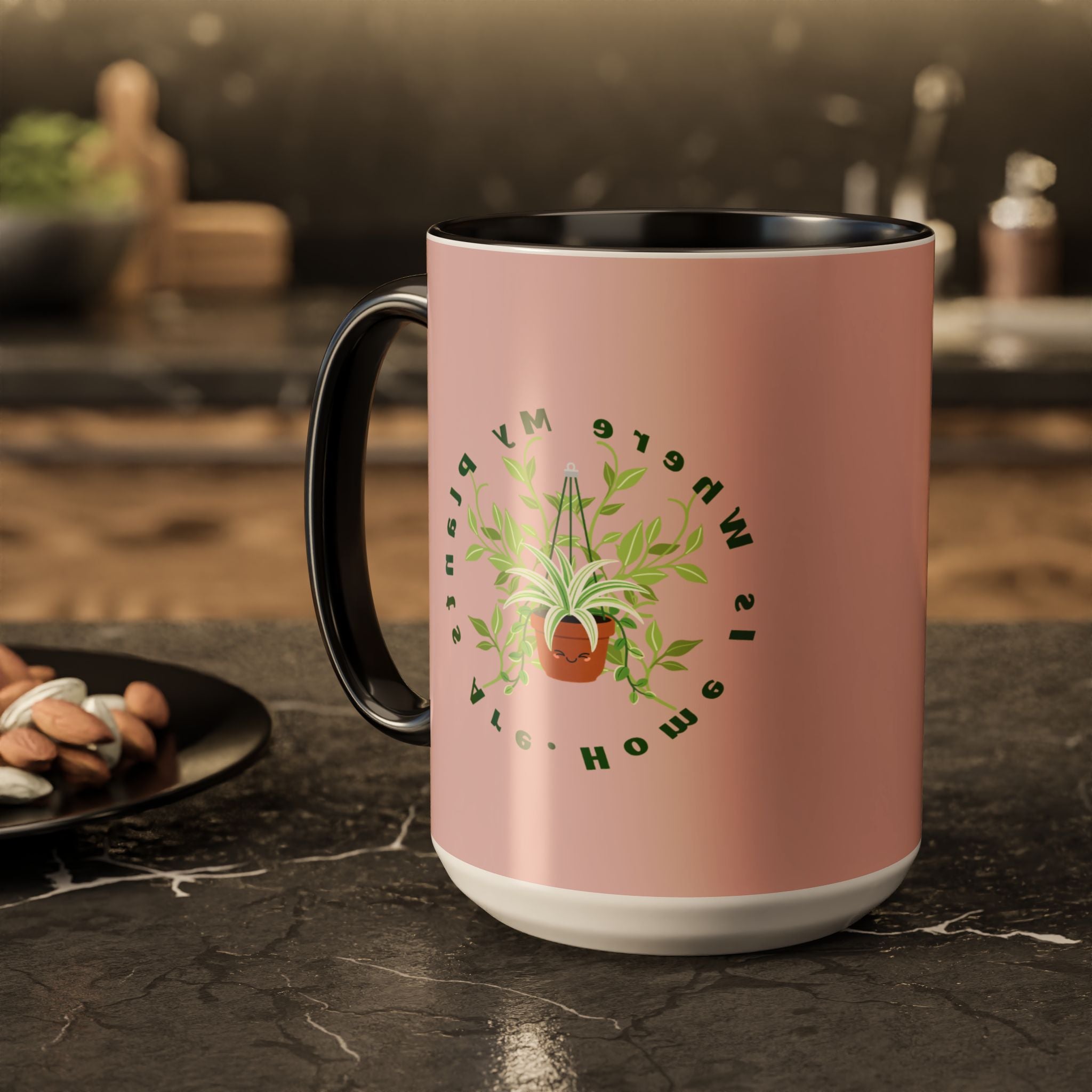 Plant Mom Mug – 'Home Is Where My Plants Are' Ceramic Coffee Cup (11oz & 15oz)