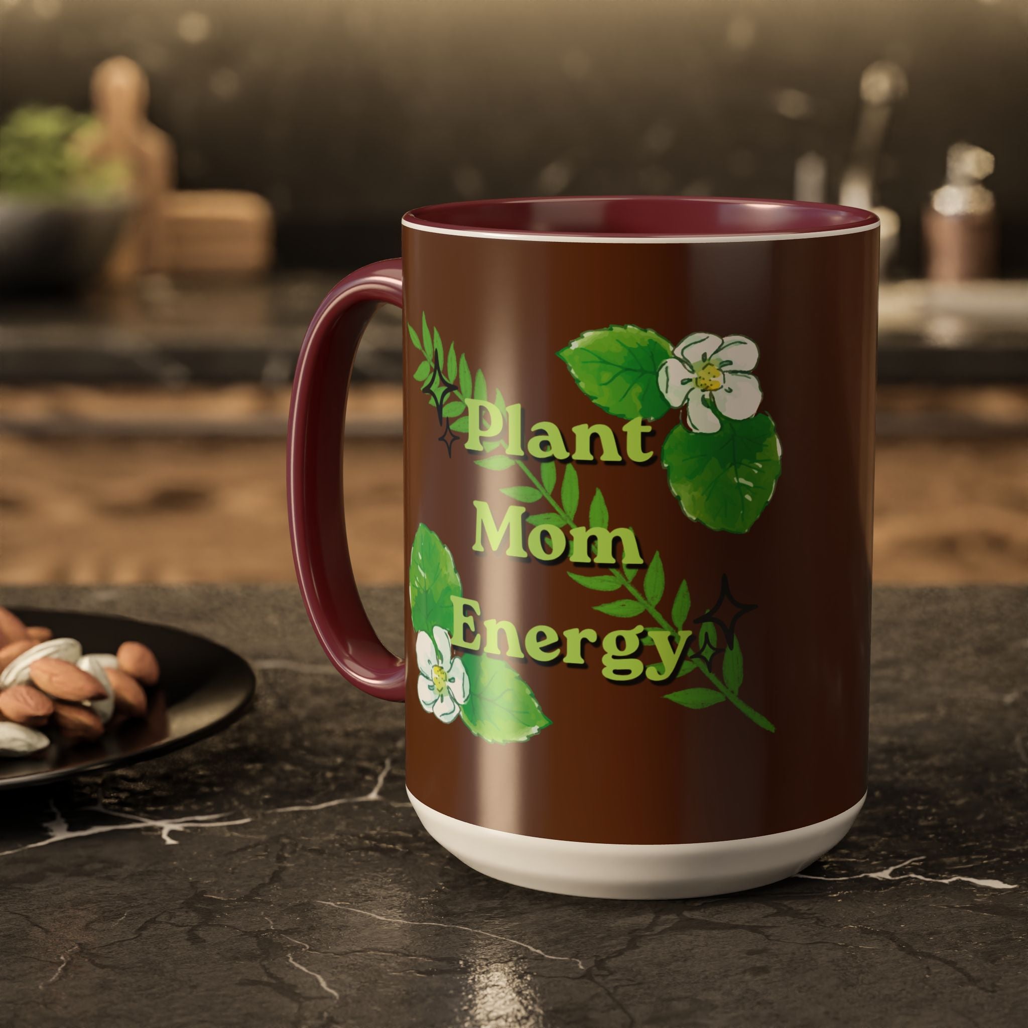 Plant Mom Energy Mug — Botanical Coffee Cup (11oz & 15oz)