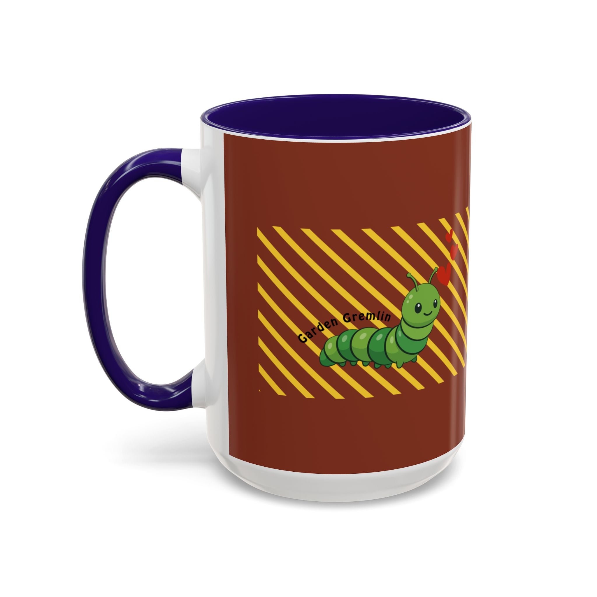 Cute Caterpillar Striped Coffee Mug (11oz, 15oz) — Colorful Novelty Tea Cup