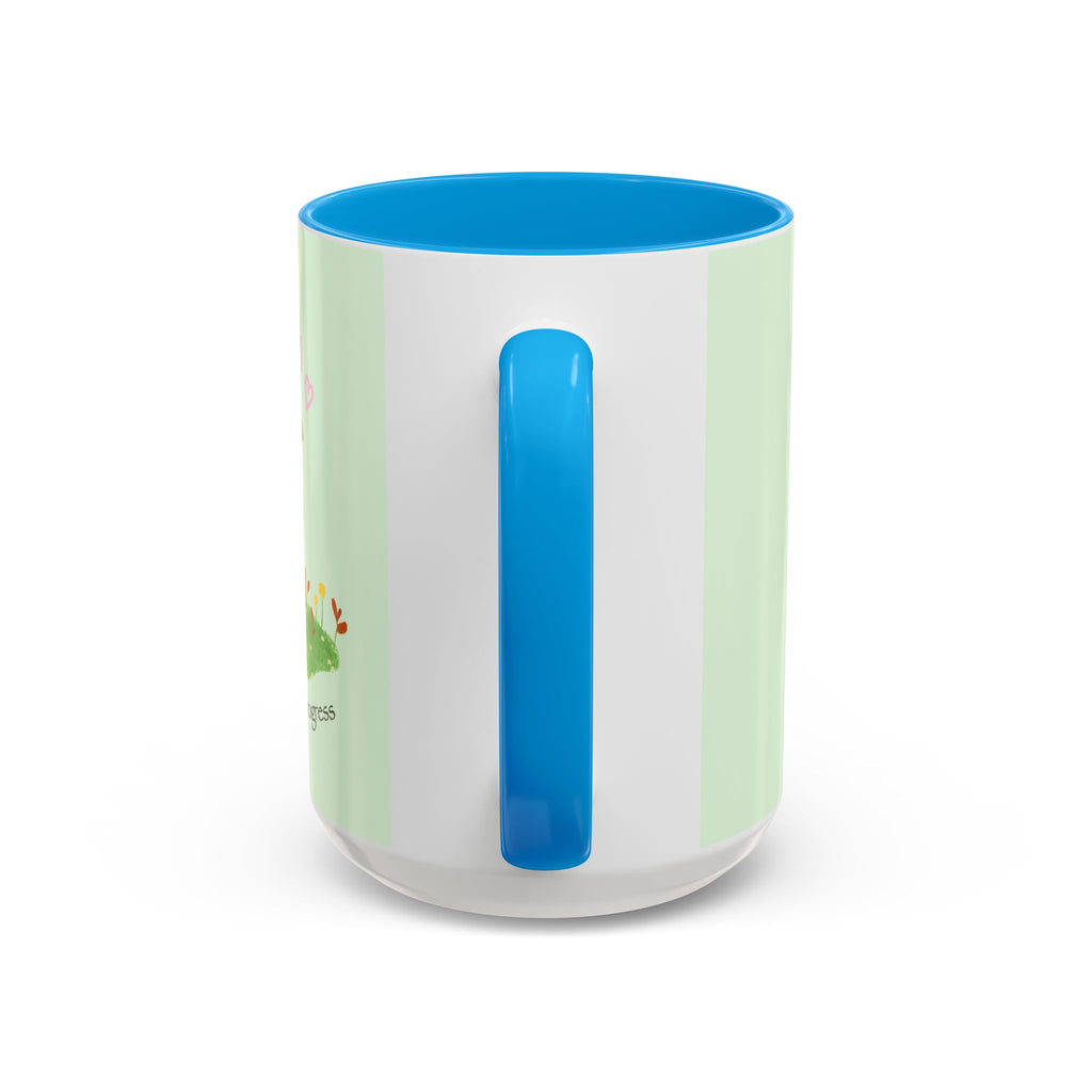 Garden Pea Mug — "Green Thumb in Progress" Cute Plant Lover Coffee Cup