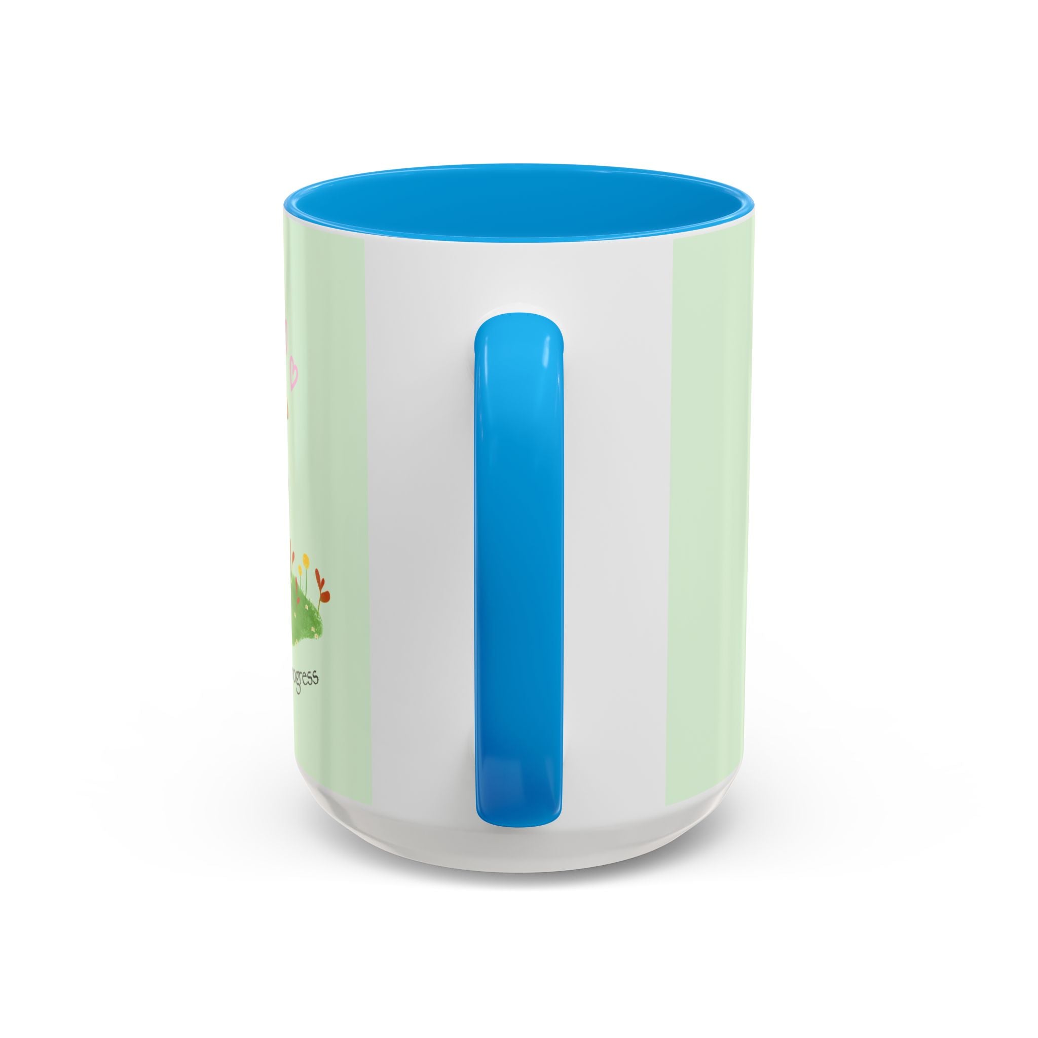 Garden Pea Mug — "Green Thumb in Progress" Cute Plant Lover Coffee Cup