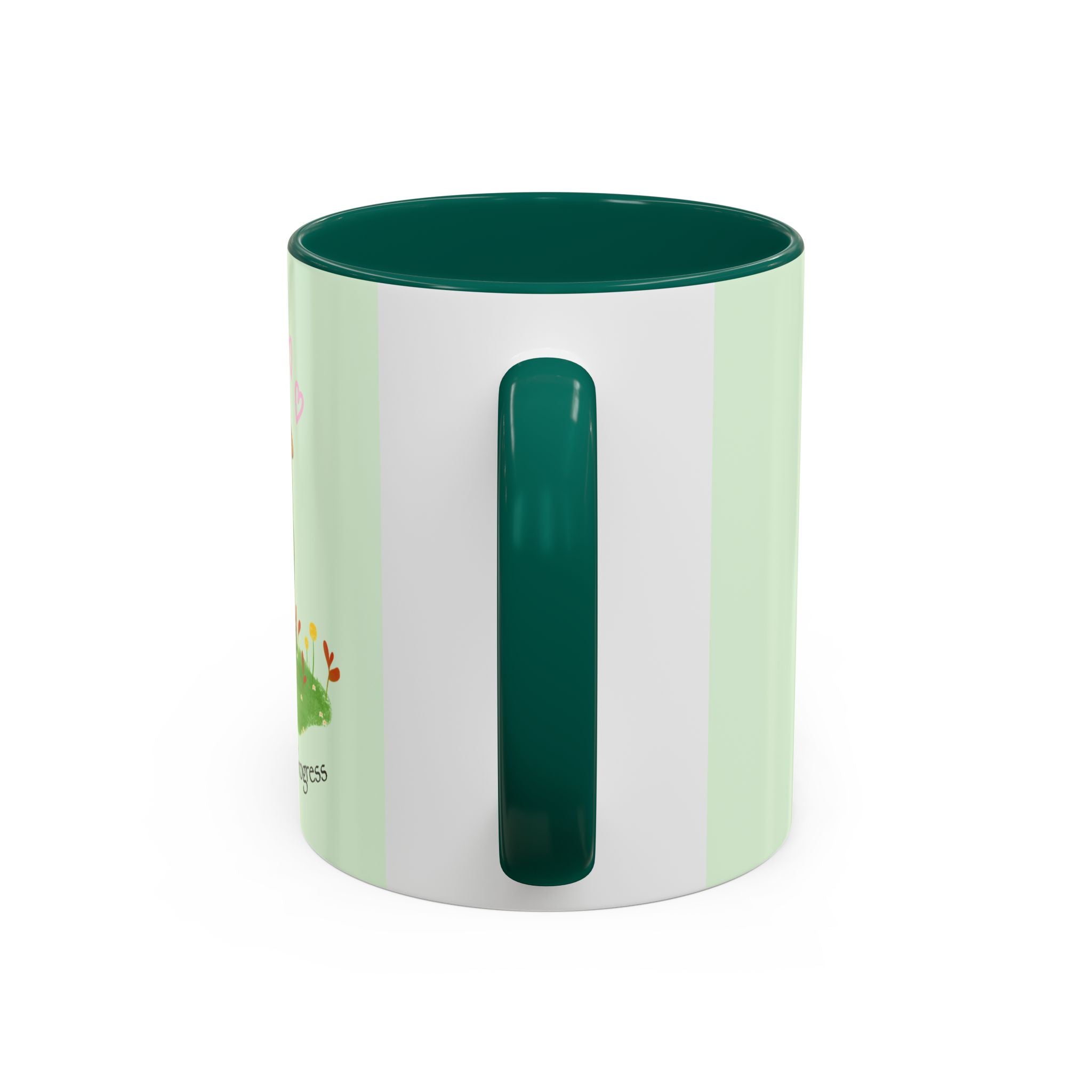 Garden Pea Mug — "Green Thumb in Progress" Cute Plant Lover Coffee Cup