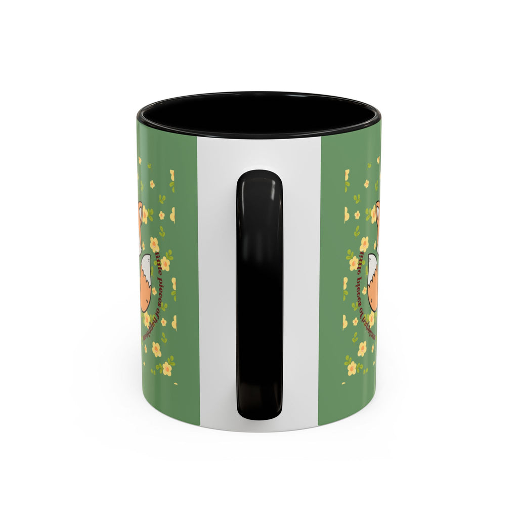 Cute Fox Floral Coffee Mug – Cute Fox Holding Potted Plant Accent Mug