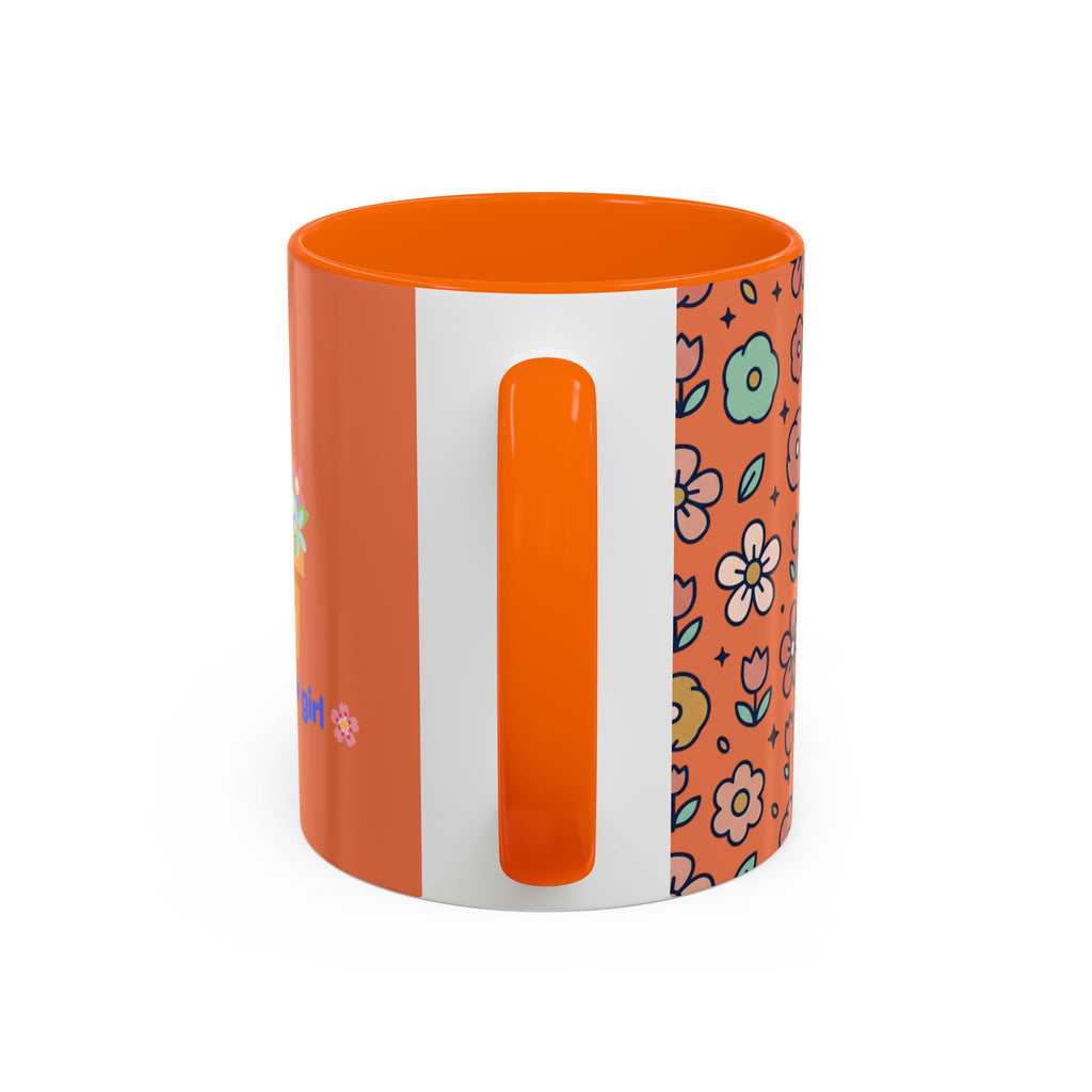 You Grow Girl Floral Coffee Mug — Cute Flower Pot Accent Mug (11oz)