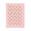 Pink Floral Velveteen Plush Blanket – Soft Rose Pattern Throw for Nursery, Gifts & Cozy Home