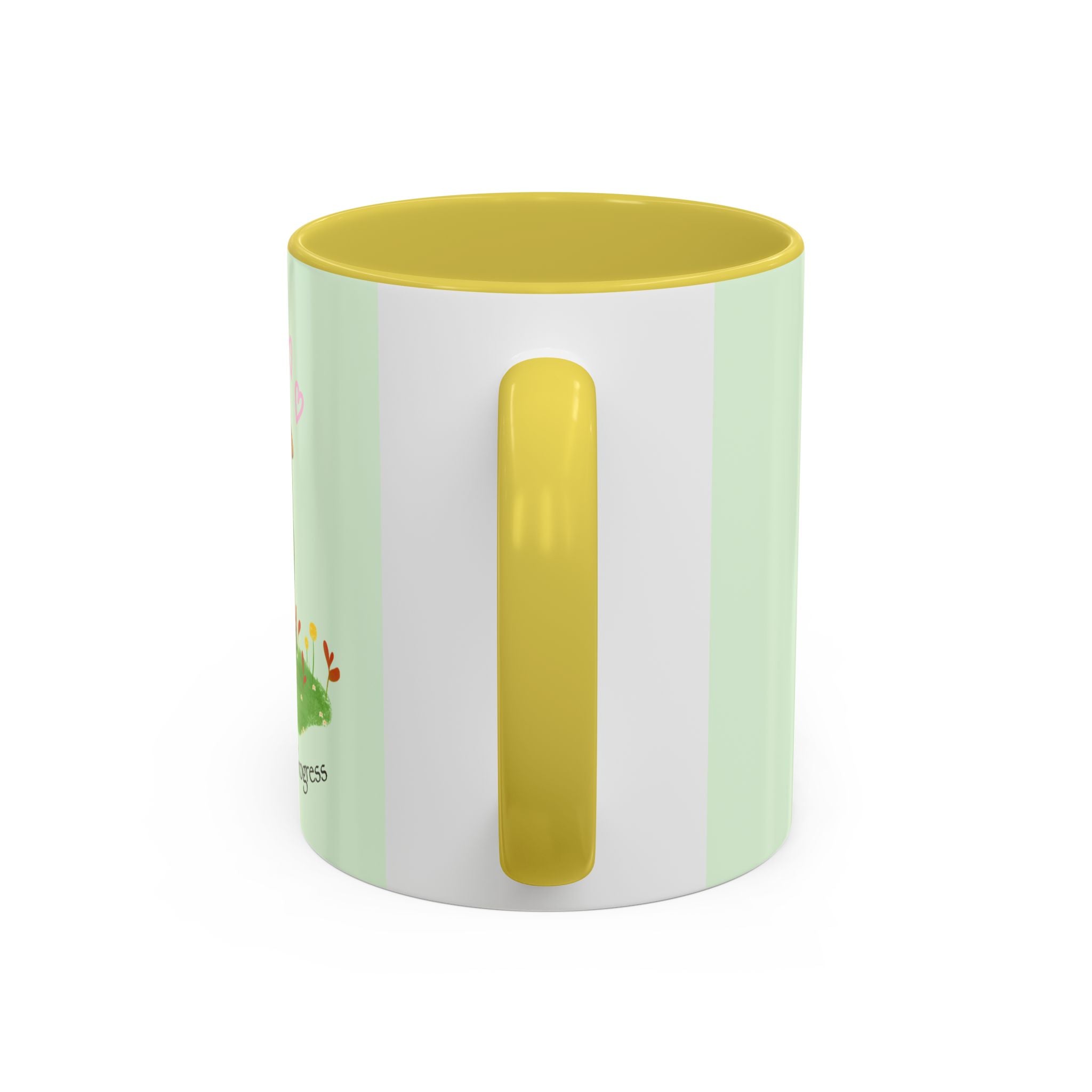 Garden Pea Mug — "Green Thumb in Progress" Cute Plant Lover Coffee Cup