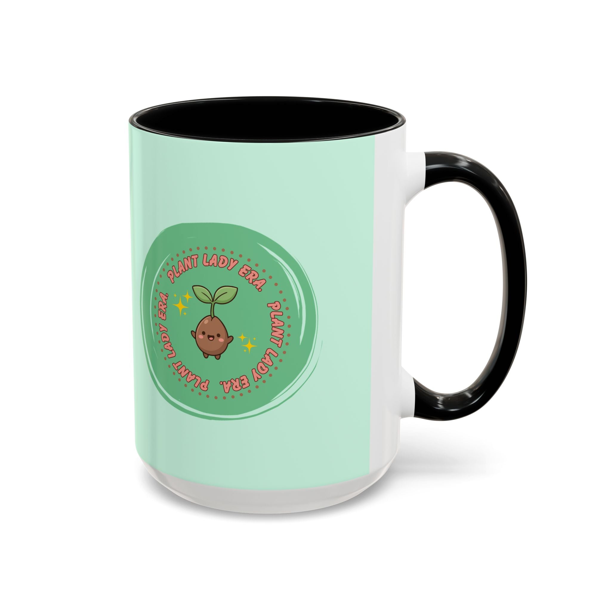 Plant Lady Era Coffee Mug — Cute Sprout Accent Mug (11/15oz)
