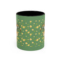 Cute Fox Floral Coffee Mug – Cute Fox Holding Potted Plant Accent Mug