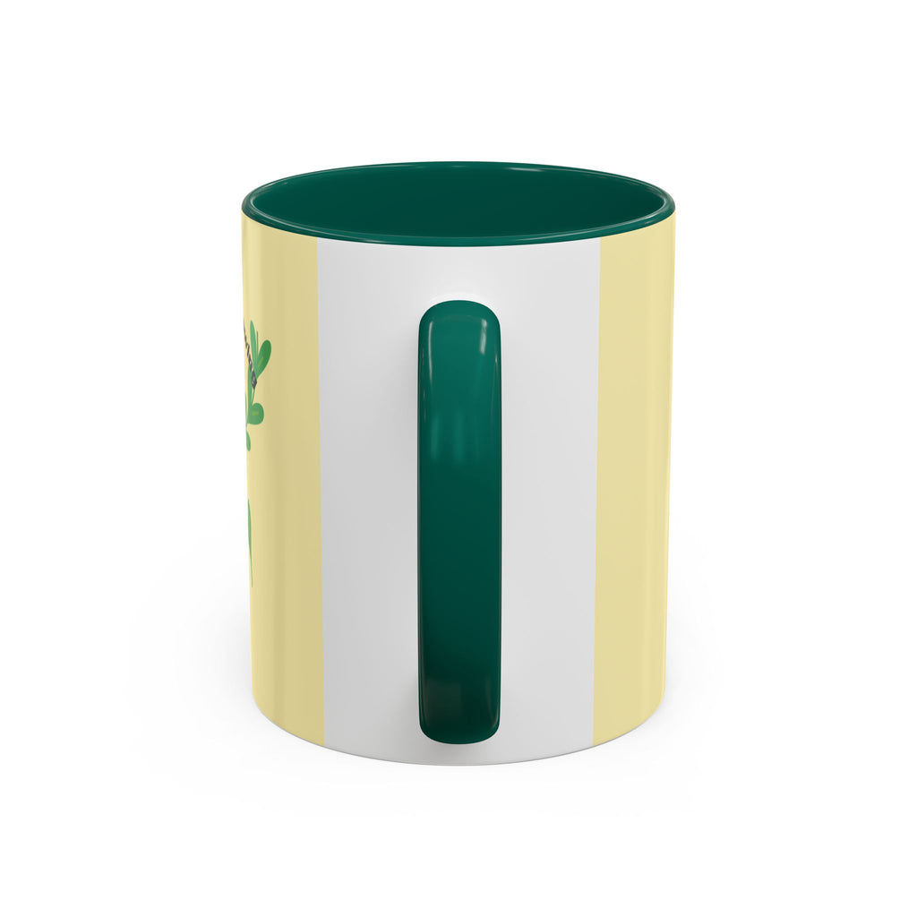 Yellow Rain Boot Floral Mug — “Garden Cuteness Growing” Coffee Cup (11oz/15oz)
