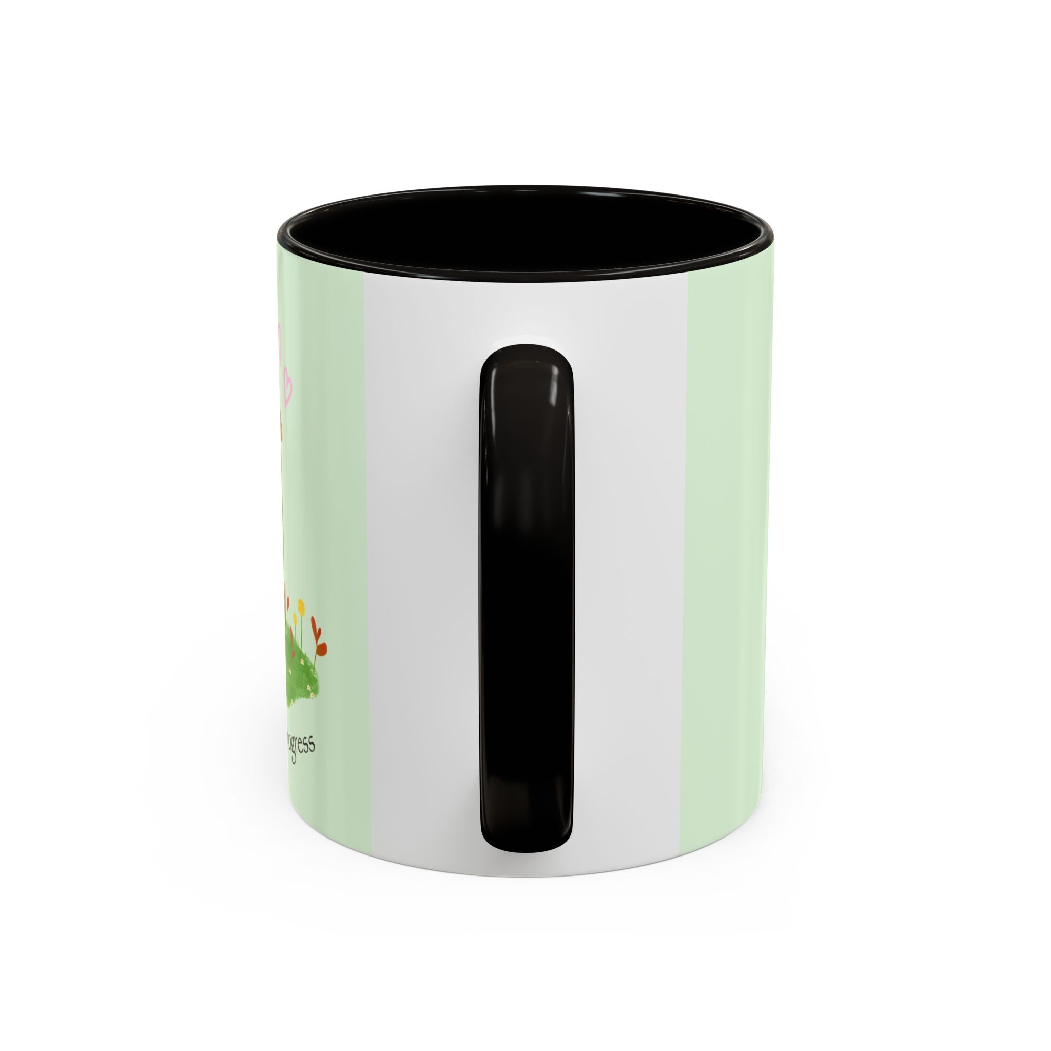 Garden Pea Mug — "Green Thumb in Progress" Cute Plant Lover Coffee Cup