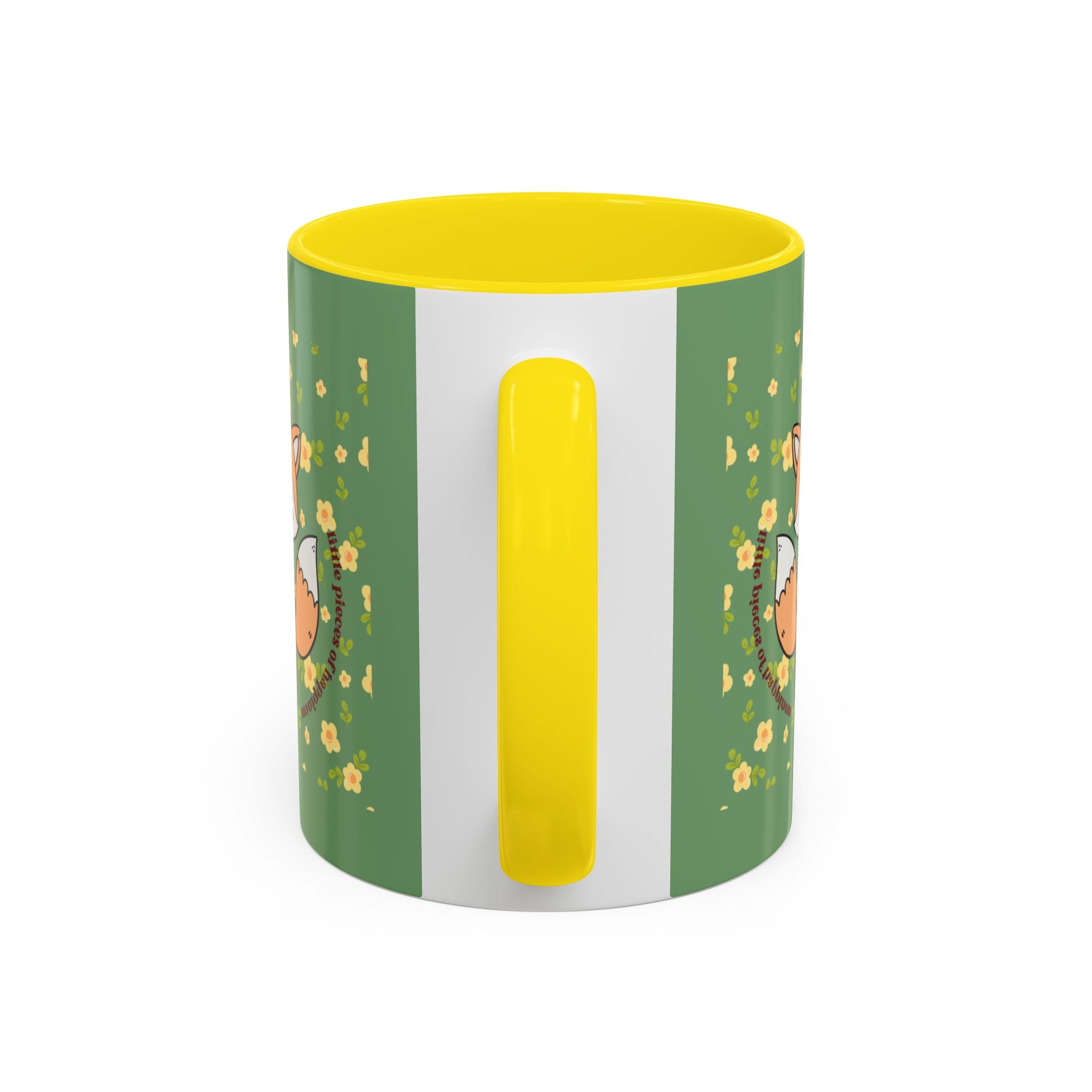 Cute Fox Floral Coffee Mug – Cute Fox Holding Potted Plant Accent Mug