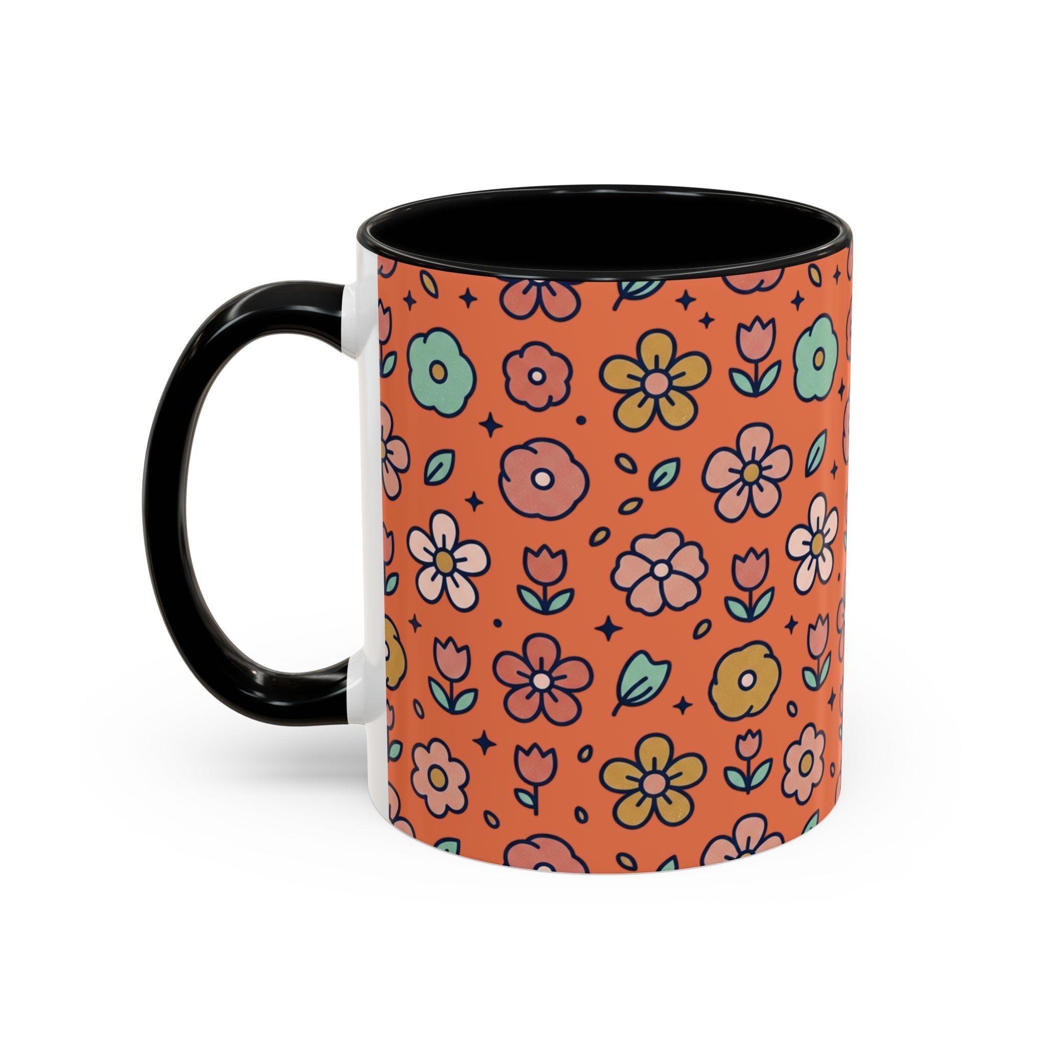 You Grow Girl Floral Coffee Mug — Cute Flower Pot Accent Mug (11oz)